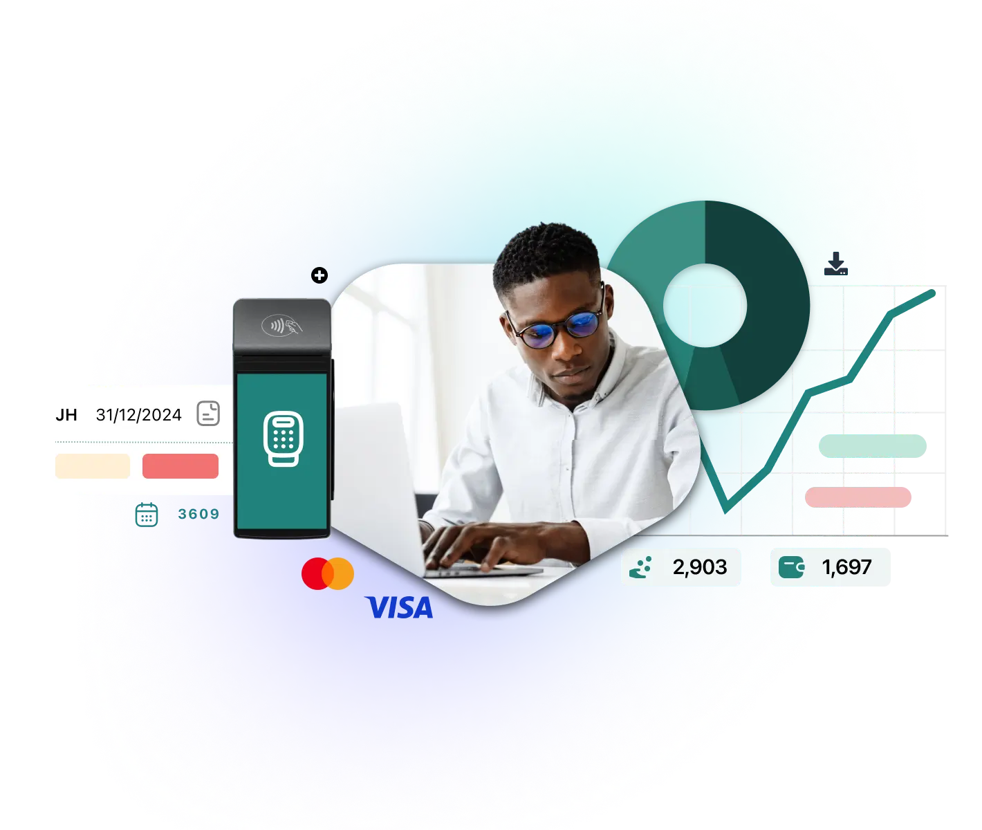 Zahlungssystem für Hotels mit integrierter Abwicklung